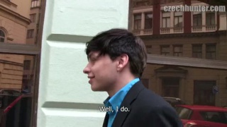 Czech Guy in Suit Paid for Sex